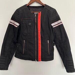 Harley Davidson Functional women's medium‎ riding jacket black and coral